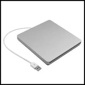 FOR External DVD Drive USB 2.0 Portable CD DVD +/-RW Drive DVD Burner for Laptop book Pro Air 7/8/10 Silver