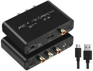 FOR DAC Audio Converter ARC Audio Extractor HDMI-Compatible Optical SPDIF Coaxial to 3.5mm Digital to