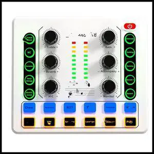 FOR M8 Live Sound Card Audio Mixer Digital Mixer Noise Reduction Live Streaming Broadcast Podcasting