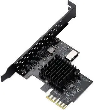 FOR PCI-E 2X to USB3.1 A-Key Gen2 Front Type-E Expansion Card,10Gbps Type-E Internal 20-Pin Front Panel Con tor Riser Card