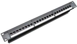 FOR 19Inch 1U Cabinet Rack Pass-Through 24 Port CAT6 Patch Panel RJ45 contact port(RJ45 contact port) Modular Frame