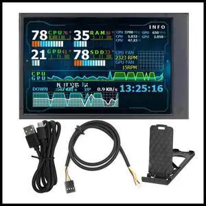 FOR 3.5 Inch IPS LCD Monitor Display Mini Capacitive Screen for AIDA64 USB Computer Monitor USB LCD Display PC Case