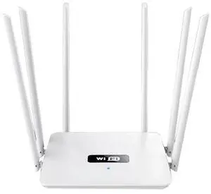 FOR 6 s WiFi Router Router 2.4G 300Mbps AP/Dial Mode Wifi Repeater 6 High Gain s for Company(US Plug)