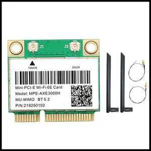FOR MPE-AXE3000H WiFi Card+Dual WiFi 6E 2400Mbps Mini PCI-E for BT 5.3 802.11AX 2.4G/5G/6Ghz Wlan Network Card