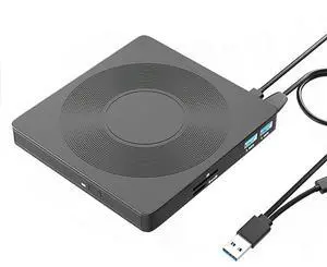 FOR 6 In1 External CD/DVD Drive USB3.0 Type C CD DVD RW VCD Optical Drive with SD TF Card Reader DVD Burner for PC Laptop