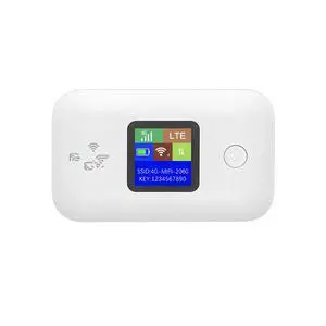 FOR Wifi Router 4G Portable Modem Mini Outdoor 150mbps Pocket Mifi Sim Card Slot Repeater 3000mah White
