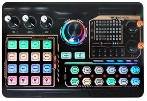 FOR P300 Professional Podcast Live Sound Card for PC Smartphone Laptop Computer Vlog Recording Live Streaming