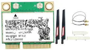 FOR MPE-AXE3000H WiFi Card Adapter+ WiFi 6E 2400Mbps Mini PCI-E for BT 5.2 802.11AX 2.4G/5G/6Ghz Wlan Network Card