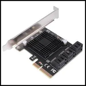 FOR SATA 3 PCI Expansion Card PCI-E/PCIE SATA Controller SATA Multiplier SATA3 6Gbps ASM1166 for HDD SSD 1X FOR SATA 3 PCI Expansion Card PCI-E/PCIE SATA Controller SATA Multiplier SATA3 6Gbps ASM1166 for HDD SSD 1X