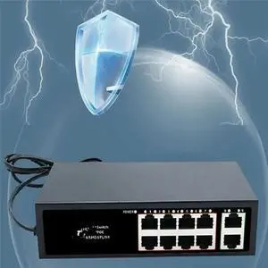 FOR POE Switch 100Mbps Ethernet Switch POE Splitter IEEE 802.3af/At for IP Camera AP Wifi Router US Plug 10 Ports