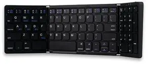 FOR Foldable Keyboard Tri-Folding Keyboard Rechargeable Mini Keyboard With Touc ad Mouse For Phone PC