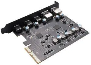 FOR PCIe to USB 3.2 Gen 2 Adapter Card PCI Express Expansion Card PCI-E Add-on Cards Riser for PC 10/8/7