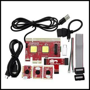 FOR V8 Multifunction Laptop Desktop PC Post Diagnostic Test Card Debug Support PCI,PCI-E,LPC,Mini,MSATA