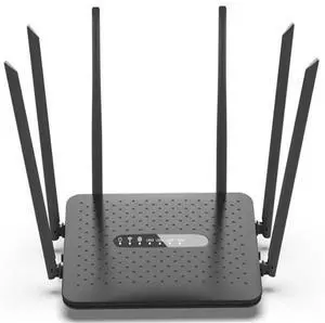 FOR WIFI Router Gigabit Router 2.4G/5G Dual Band WiFi Router with 6 s WiFi Repeater Signal Amplifier-Black