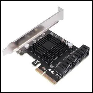 FOR SATA 3 PCI Expansion Card PCI-E/PCIE SATA Controller SATA Multiplier SATA3 6Gbps ASM1166 for HDD SSD 4X FOR SATA 3 PCI Expansion Card PCI-E/PCIE SATA Controller SATA Multiplier SATA3 6Gbps ASM1166 for HDD SSD 4X
