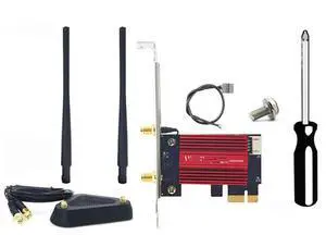FOR Wifi 7 BE200 Pro Pcie Network Adapter+8DB BT5.4 Tri Band 2.4G/5G/6Ghz BE200 Wifi Card For Win11