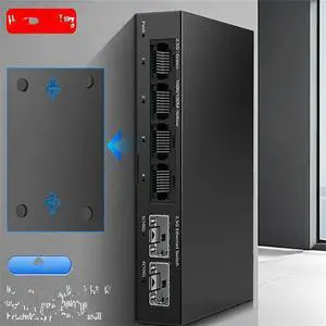 FOR 2.5Gb Switch 4 Port 2.5G Unmanaged Network Switch with 2 Port 10GbE SFP+ Slot Home Setup Ethernet Switch Plug EU PLUG