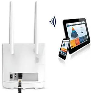 FOR 4G Wifi Router SIM Card 300Mbps WiFi Router Home Support 4G to LAN Port 16 WiFi Users-US Plug