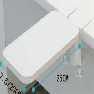 FOR 1 PCS Armrest Pad Desk Computer Support Mouse Pad Folding Keyboard Elbow Support Pad White