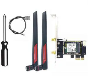 FOR WiFi 7 BE200 Pcie WiFi Card+10DB BT5.4 Tri Band 2.4G/5G/6GHz BE200 Network Card for Win11