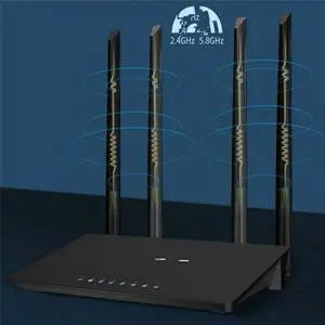 FOR Wifi Router Dual Band Gigabit 2.4G 5.8GHz 1200Mbps Router Wifi Repeater 4X 5DBi s US Plug