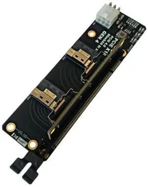 FOR Gen4 2 Ports 8I X2 To PCIE 4.0 X16 Slot Adapter Board For Network Card Graphics Video Card Capture Easy To Use