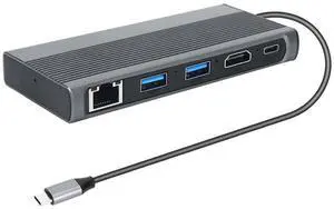 FOR USB C Hub M.2 SSD Enclosure -Compatible+USB3.1+RJ45+PD Type-C Docking Station For M.2 NVME NGFF SSD For