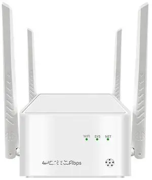FOR 4G Home WiFi Router Wide Coverage 300M 2XRJ45 Cat4 4G Sim Card Router with External US-Plug