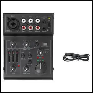 FOR Audio Mixer Sound Mixing Console USB Audio Interface Built-in Effect Mini Professional Mixer Sound Card