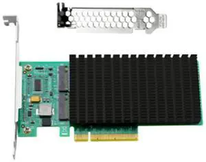 FOR ANM02PE08 Nvme Controller Pcie To M.2 Dual Port With Heatsink ( Not With SSD )