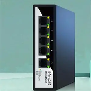 FOR 2.5GbE Ethernet Switch 5 Port 2.5G Network Switch Fanless Small Home Lab Setup Switch Unmanaged Plug Play US Plug