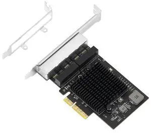 FOR 2.5G 4 Port PCIe RJ45 Lan 10/100/1000/ 2500Mbps RTL8125B Quad Server 2.5 Gigabit Ethernet Wired Game NIC