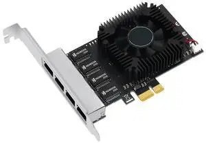 FOR 4 Port PCIE POE Network Card 10/100/1000/2500Mbps Gigabit Industrial Ethernet Converter 20G PCIE X4 Adapter 8125BG Chip