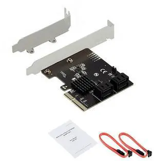 FOR 4-Port Hard Multifunctional Portable Card Pcie X4 Supports Raid 0/1/10 Sata3 Disk Ssd Card Adapter