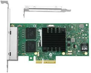 FOR I350-T4V2 4 Ports Pci-E X4 Gigabit Ethernet Network Card Quad Rj45 Server Internal Nic 1000mbps for Desktop PC Computer