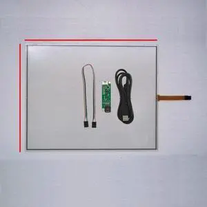 FOR 17inch 4 Wire 4:3 Ultra-Thin 0.5mm 355*288mm Flexible Digitizer Screen Panel Soft Screen+USB Control Kit