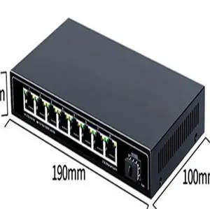 FOR 8 Port 2.5G Ethernet Switch 2.5GBASE-T Network Switcher 10 Gigabit Uplink Plug Play Hub Internet Splitter Fanless