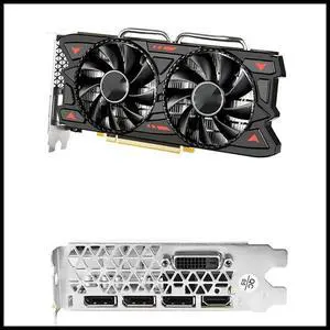 FOR RX580 8G Graphics Card Radiator Dual Fan Game Graphics Card 7000MHz Desktop Computer Game Graphics Card
