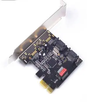 FOR PCIe X1 To 2 Port SATA2.0 3G/bps Controller Card SIL3132 Chipset for Silicon sata Adapter Add on Card FOR PCIe X1 To 2 Port SATA2.0 3G/bps Controller Card SIL3132 Chipset for Silicon sata Adapter Add on Card