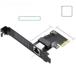 FOR 1000mbps Single Port Gigabit Ethernet PCI Express Wired RJ45 Port Lan Adapter NIC 8111 Chipset