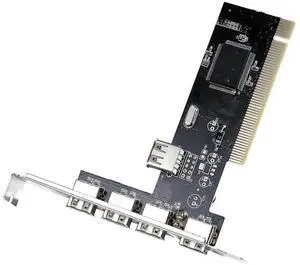 FOR 5 Port USB 2.0 High-Speed PCI Controller Card Adapter Hub 4 External&1 Internal
