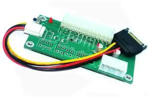 FOR PC Desktop ATX 24Pin Dual PSU Power Supply Sync Starter Cable for Miner RIG