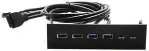 FOR 5.25 inch computer front panel with 2 USB3.0 2 USB2.0 function bay computer
