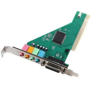 FOR 4 Channel 5.1 Surround 3D PC PCI Sound Audio Card w/Game MIDI Port Sound Card