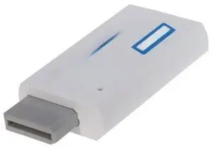 FOR White 3.5mm Audio Video Output For Wii to HDMI Wii2HDMI Adapter Converter Full HD 1080P Output HDTV Monitor