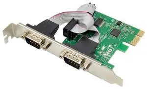 FOR PCIe To 2 Port DB9 RS232 Serial adapter card 2 Ports RS232 To PCIE Converter Card AX99100 Chipset