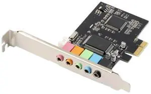 FOR PCI Express x1 PCI-E 5.1ch CMI8738 Chipset Audio Digital Sound Card Solid capacitors pcie sound card 5.1