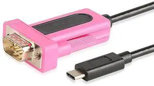 FOR est Type-C to Serial Cable Adapter USB2.0 to DB9 RS232 COM Converter 20cm