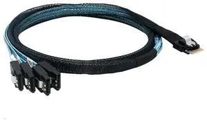 FOR 24G SlimSAS 4i SFF8654 To 4 SATA 3 Array Card Adapter Cable 1 Point 4MINI SAS Con tion Cable