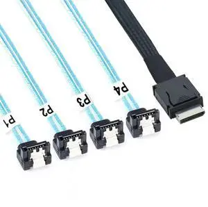 FOR High Speed PCI-Express SAS SFF-8611 4i to SATA 7P 90 Degree Cable Adapter FOR High Speed PCI-Express SAS SFF-8611 4i to SATA 7P 90 Degree Cable Adapter